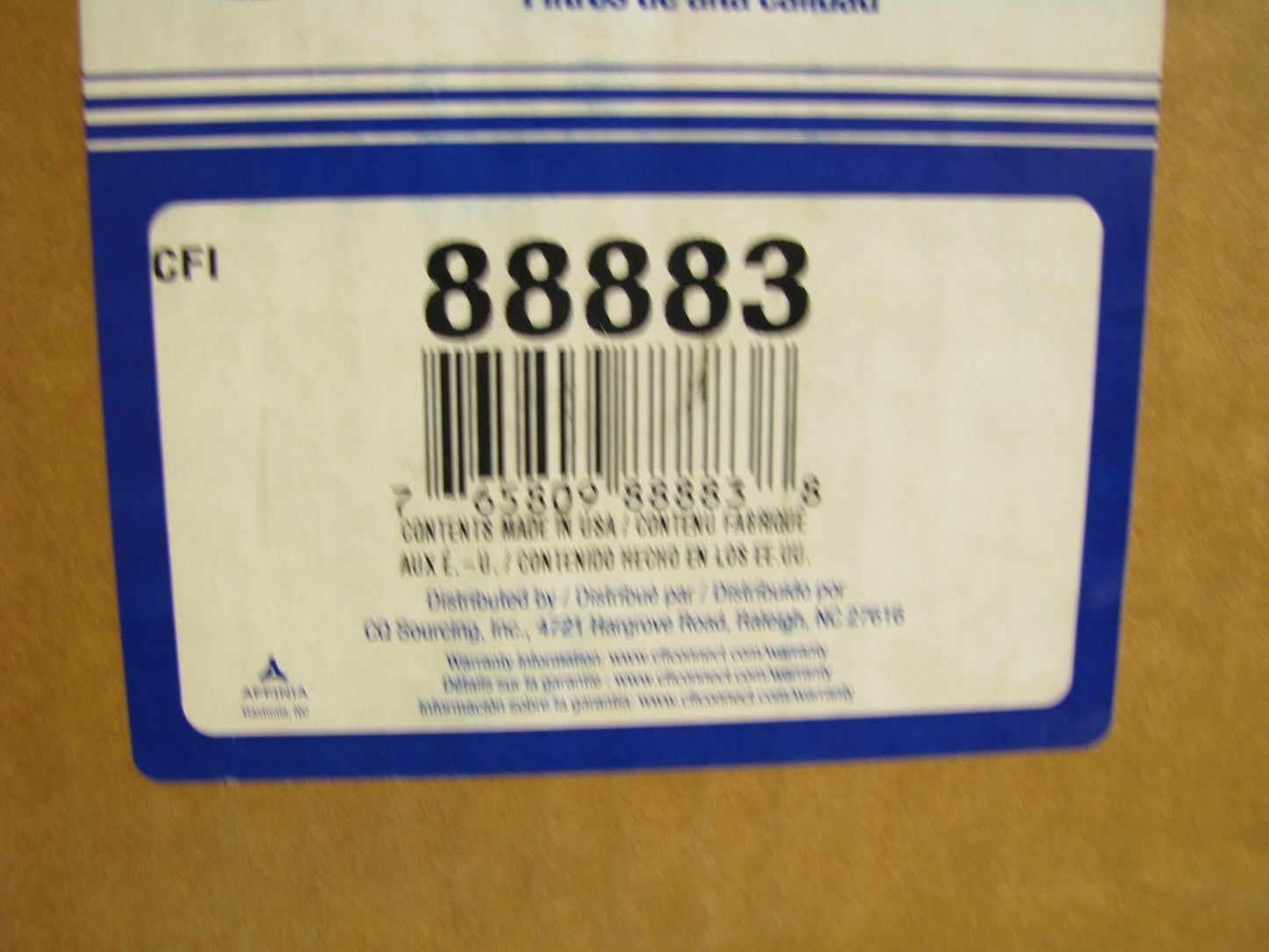Carquest 88883 Air Filter Replaces: A1175C PA2705 P153551 AF1968 AF785 A74435