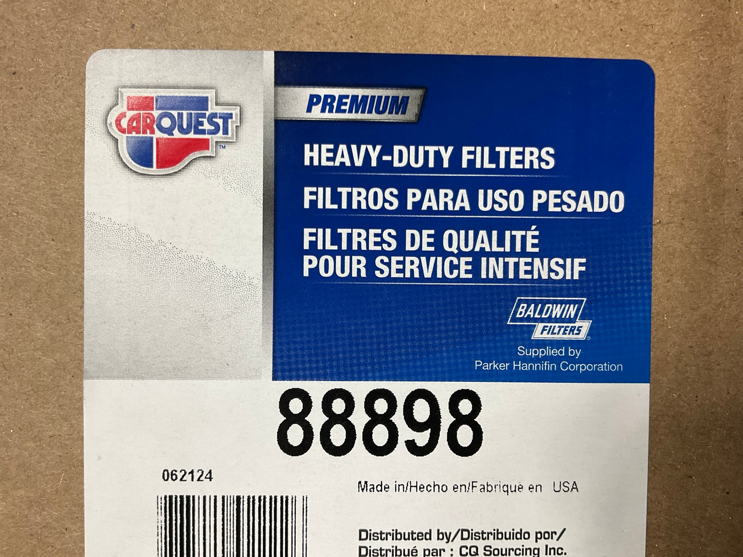 Carquest 88898 Heavy Duty Air Filter Replaces Wix 46898, PA3891, AF25168 CA10714