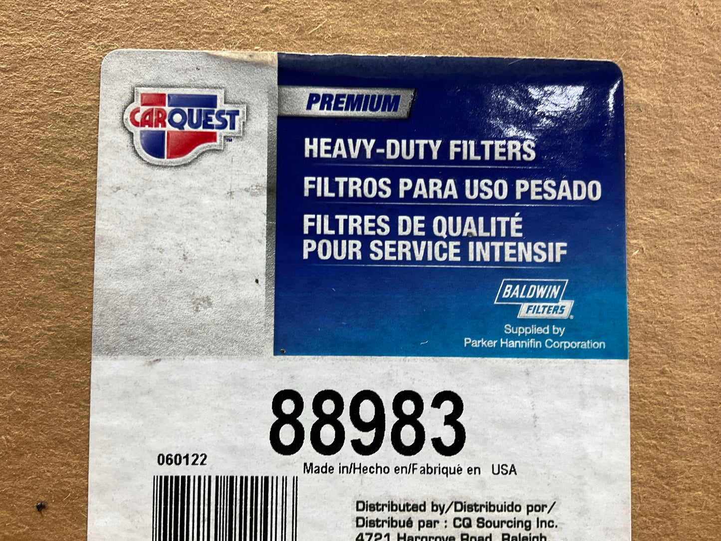 Carquest 88983 Air Filter Replaces RE63932, 46983, P533723, 319469A1, AF2280