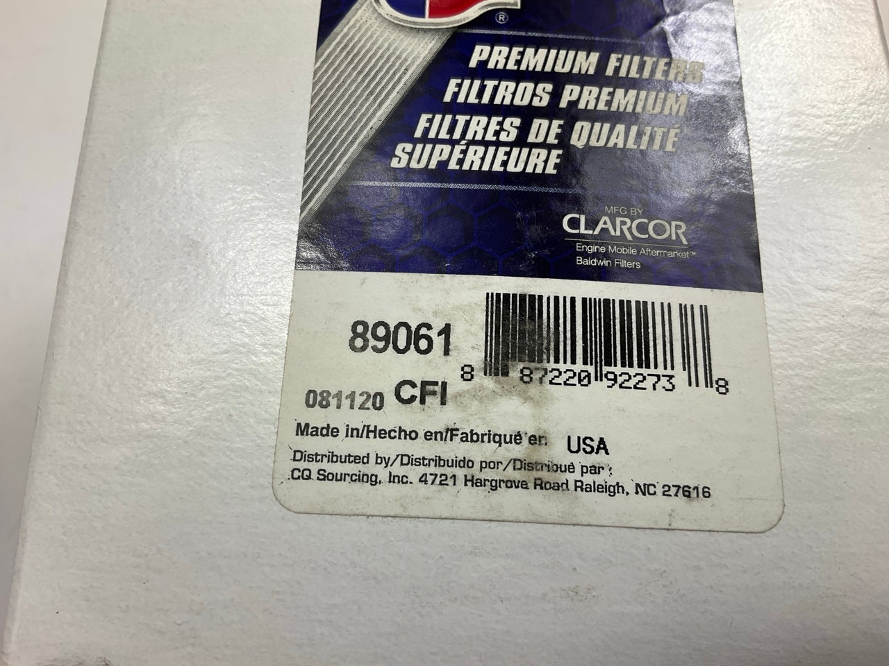 Carquest 89061 Oil Filter Housing Mount Spin-on Conversion Kit For Chevrolet V8