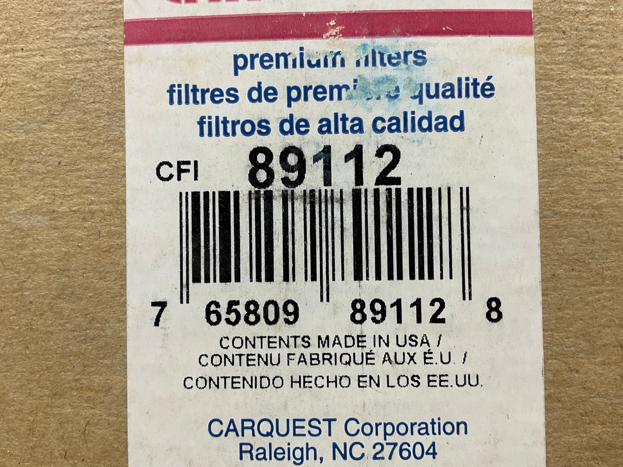 Carquest 89112 Coolant Filter - Replaces 24112, 441702A1, PMWF2126, 324618A1