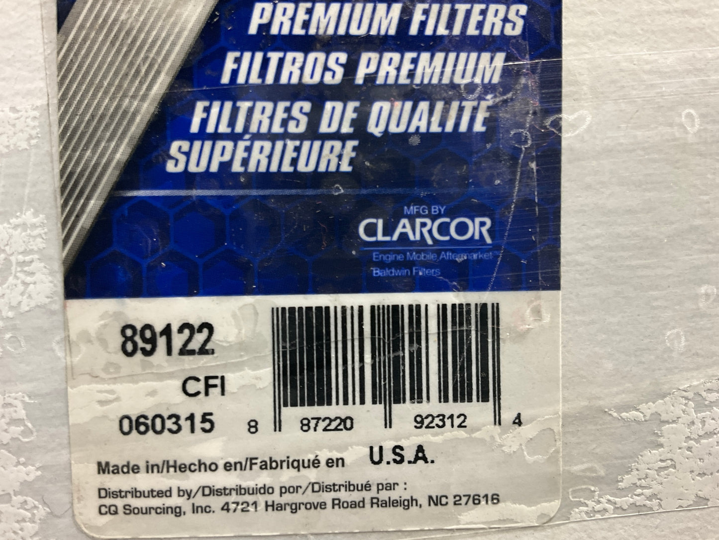 (2) Carquest 89122 Fuel Filter Replaces 24122; FF893; 89034677; TP1496; L3559F