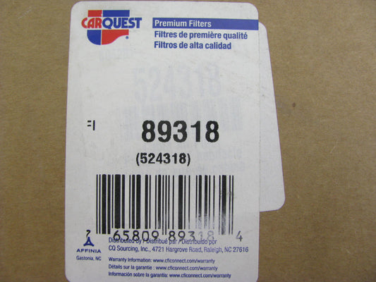 (2) Carquest 89318 Cabin Air Filters PAIR Replaces PA10181 24318 C15940 PA4857