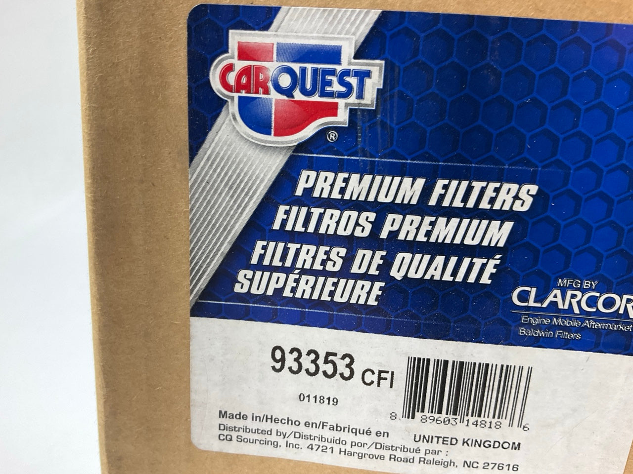 Carquest 93353 Heavy Duty Air Filter For Fiat, Massey Ferguson & Hesston Tractor