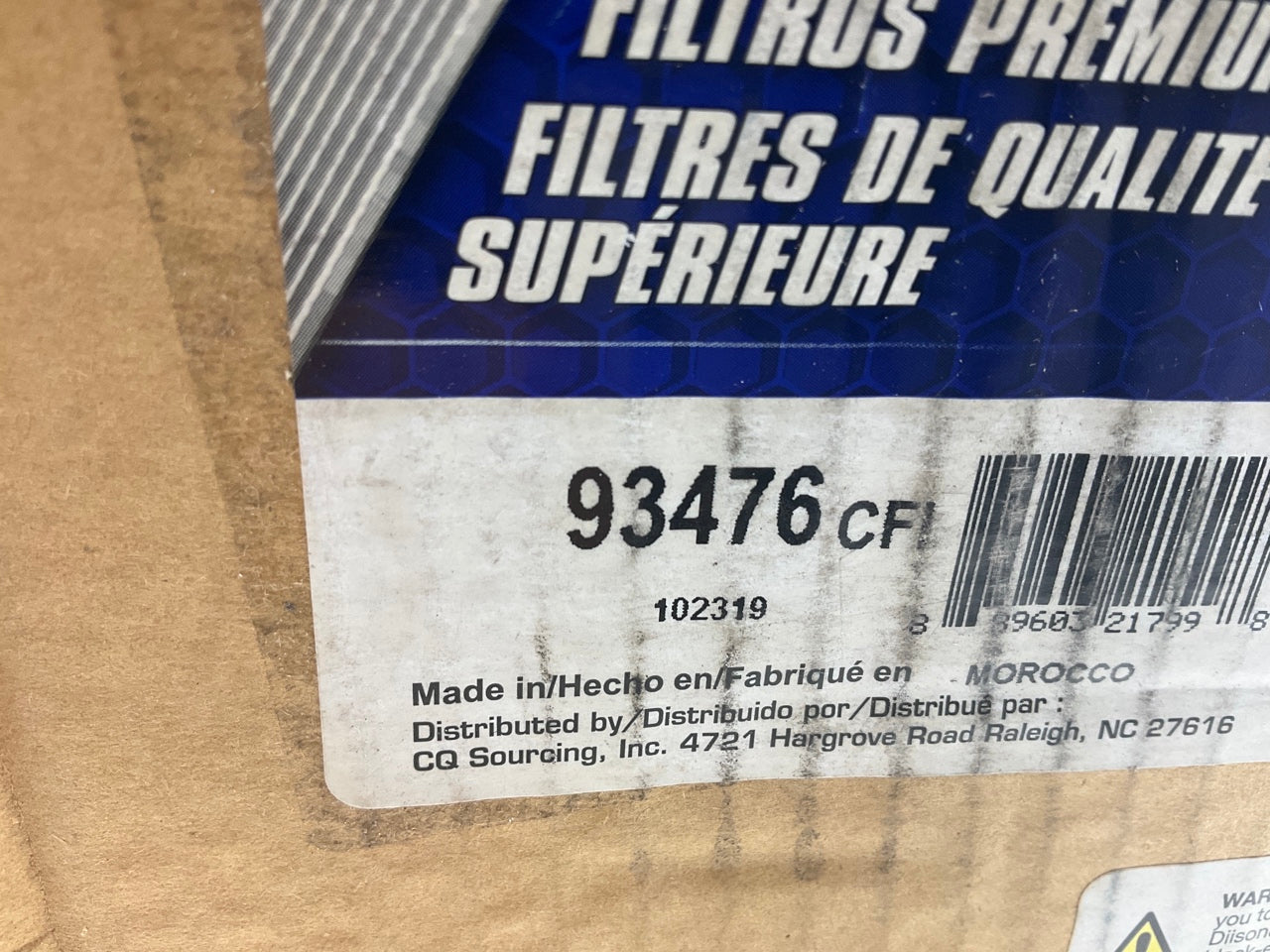 Carquest 93476 Air Filter - Replaces PA3811FN, P776356, CAK5532, LAF8832, 800849