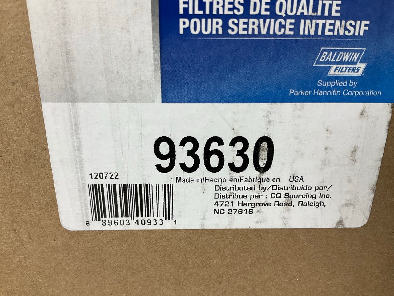 Carquest 93630 Outer Air Filter For John Deere CH570 CH670 CH950 CH960