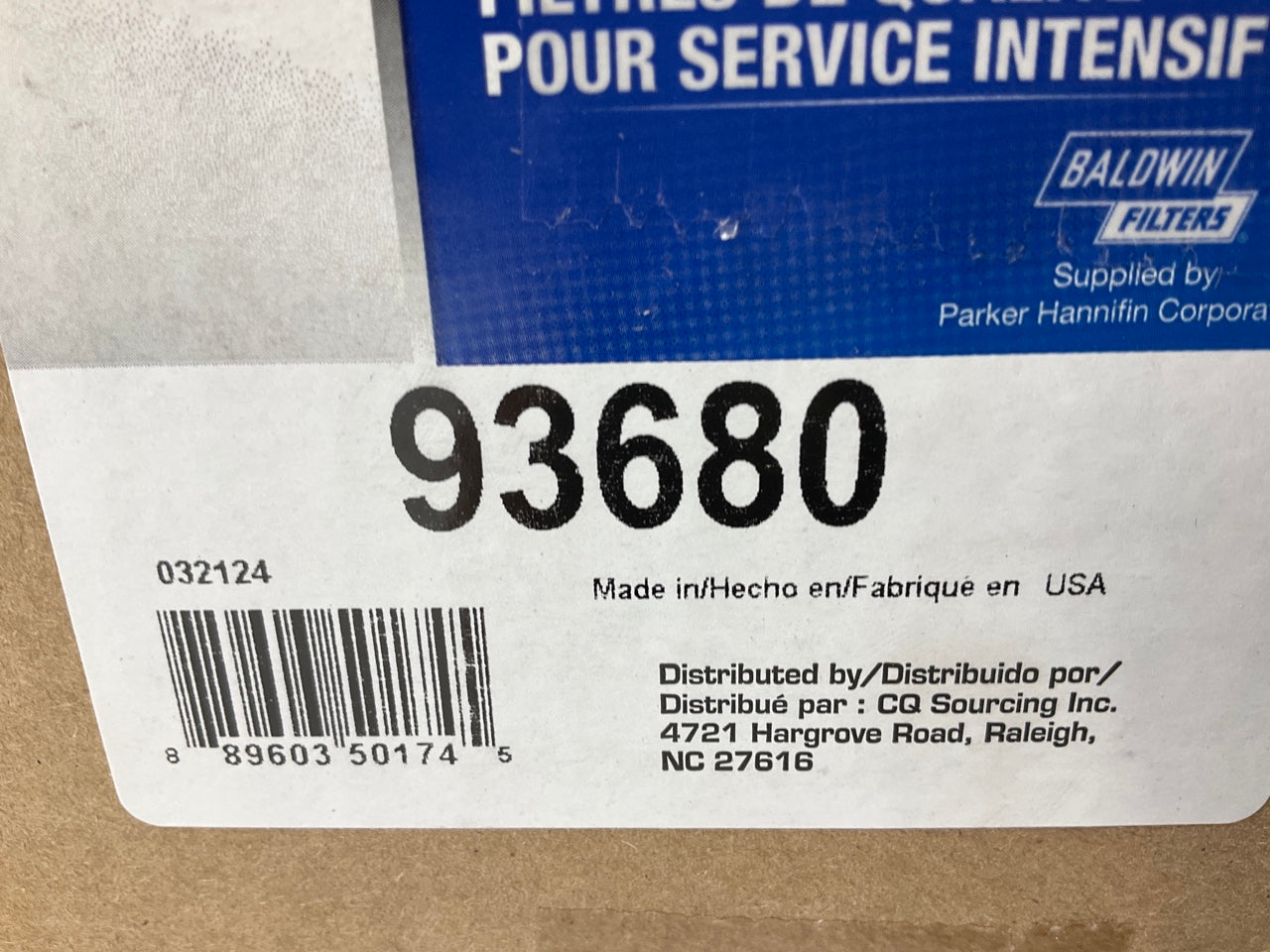 Carquest 93680 Heavy Duty Air Filter