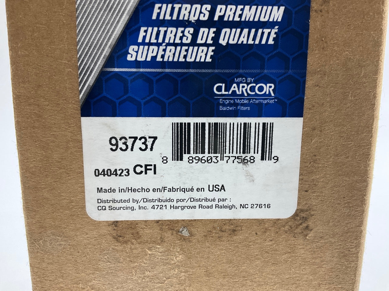 Carquest 93737 Air Filter Replaces Wix # 49729