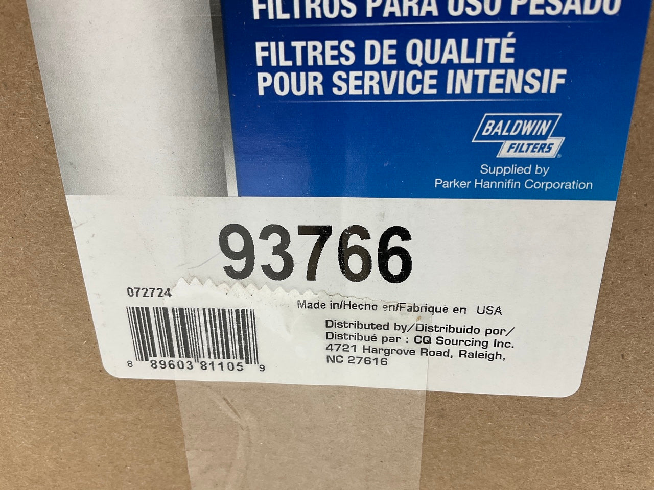 Carquest 93766 Heavy Duty Air Filter Replaces WA10864, 70024177; 460K03 AF55020
