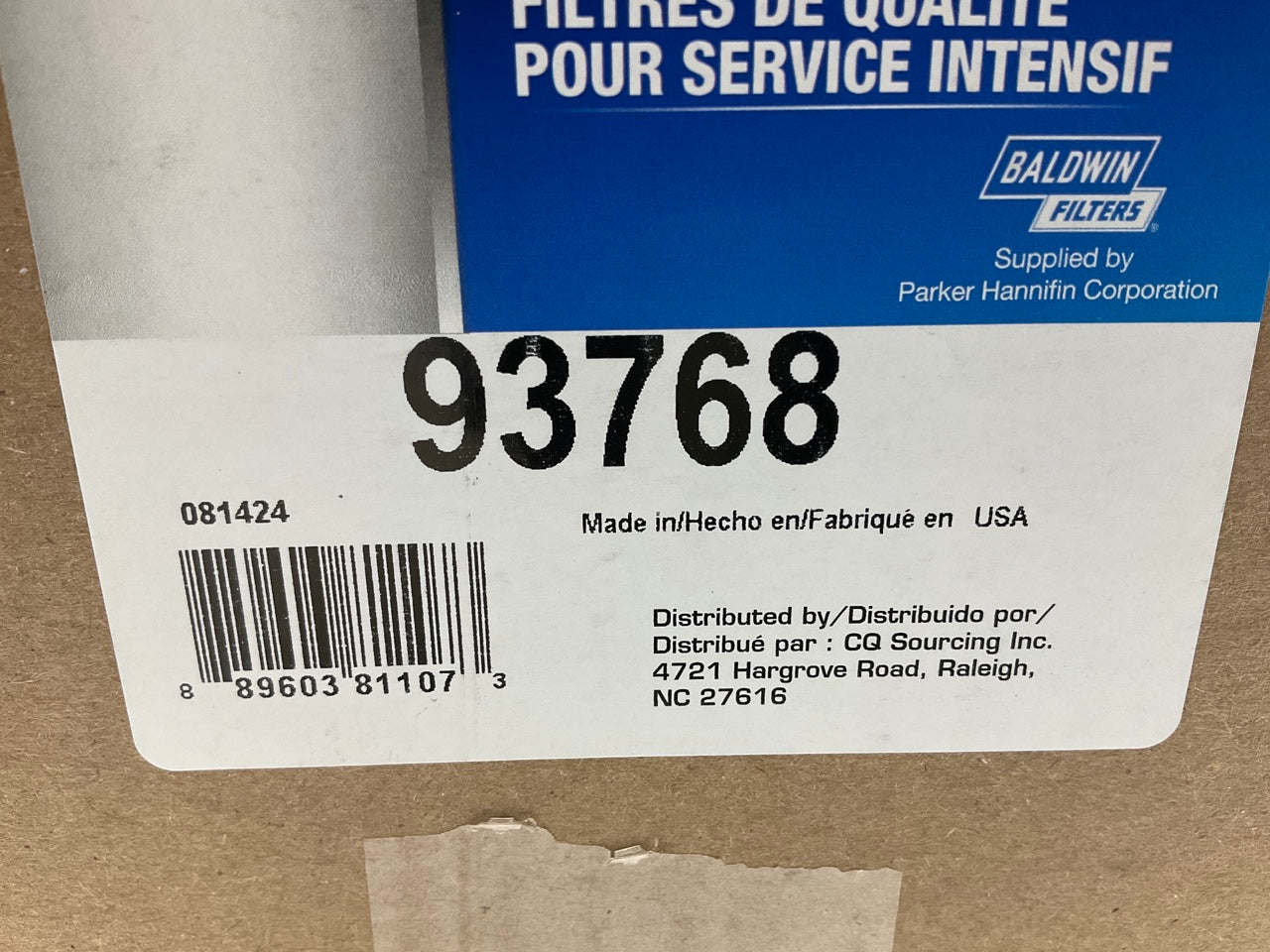 Carquest 93768 Engine Air Filter Replaces WA10705, PA31012; 5261248; FA1917