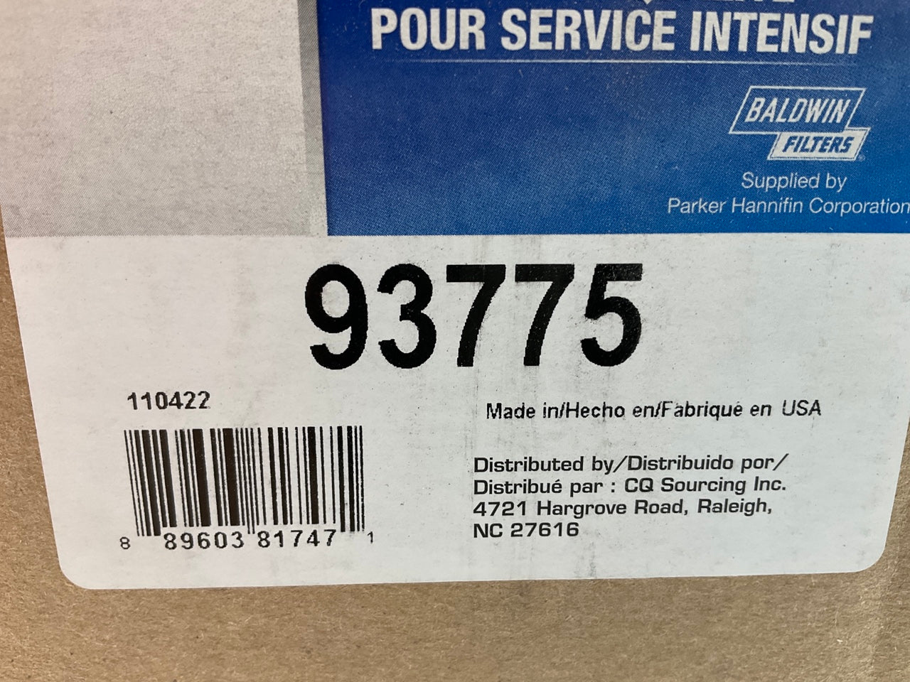 Carquest 93775 Air Filter - Replaces AF132K, LL1681-FN, 6424690, 2MD455AP2