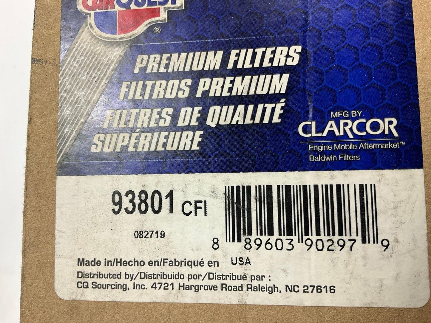 Carquest 93801 Air Filter - RE282287, PA5635, 7003490, 319-7539, P608599, 49599