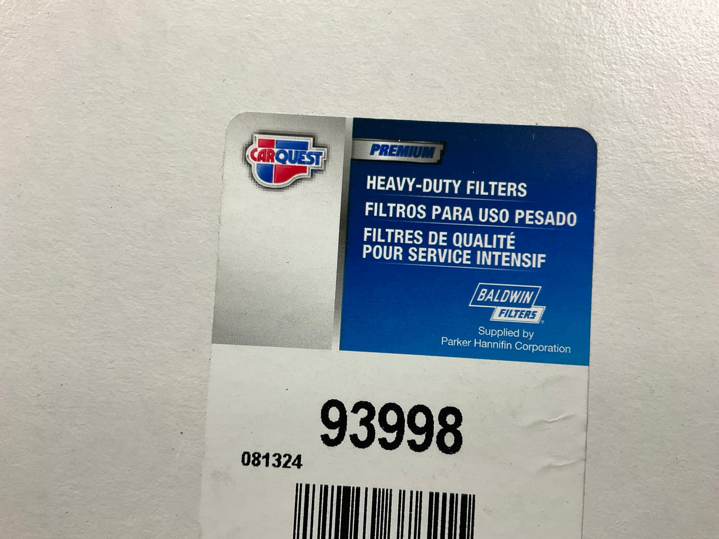 (2) Carquest 93998 Air Filter Replaces WA10386, PA30263, PL-5712, 7081706