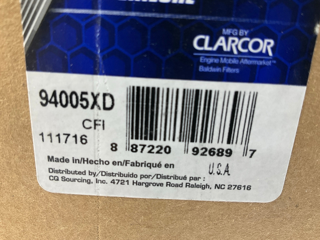Carquest 94005XD Oil Filter Replaces LF9031; BD7509; 4906633; 400003XD; WL10005X