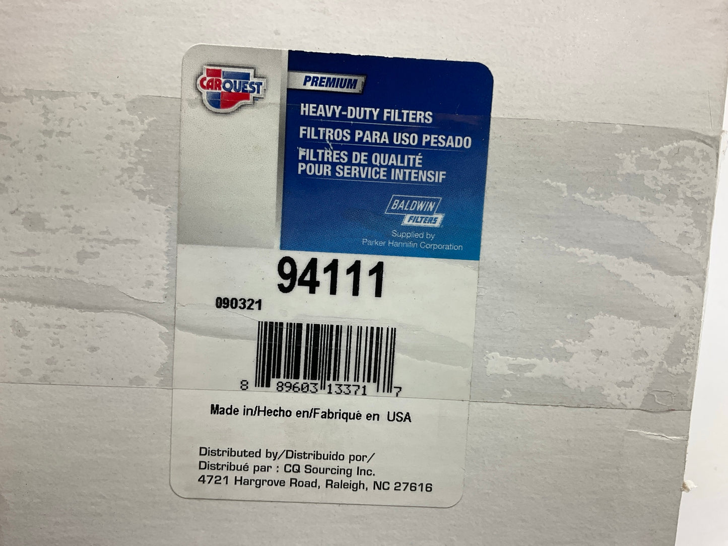 (2) Carquest 94111 Hydraulic Oil Filter Replaces P779672, HF6167
