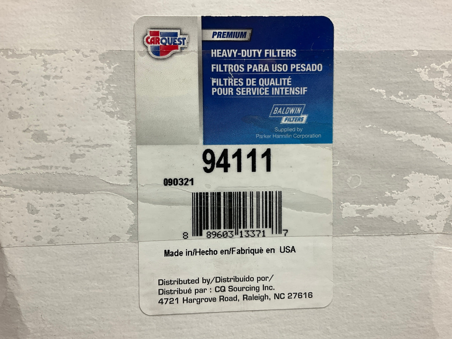 Carquest 94111 Hydraulic Oil Filter Replaces P779672, HF6167