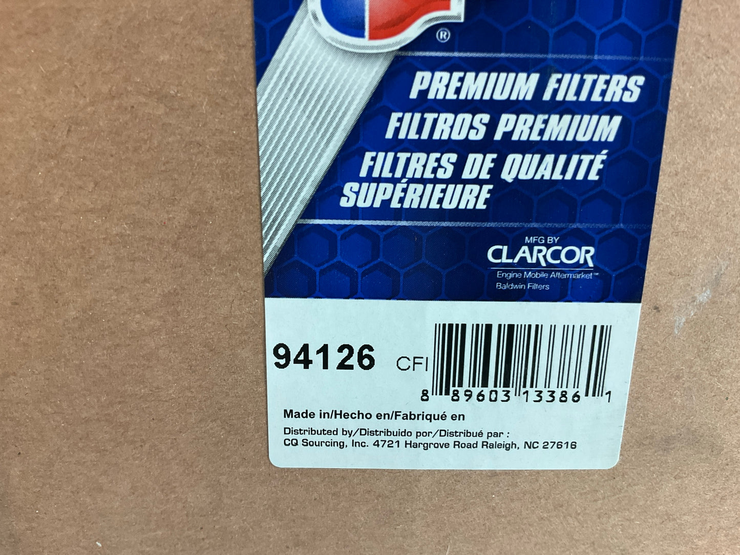 Carquest 94126 Hydraulic Filter Replaces WL10002 HF7691 PT9557 400000