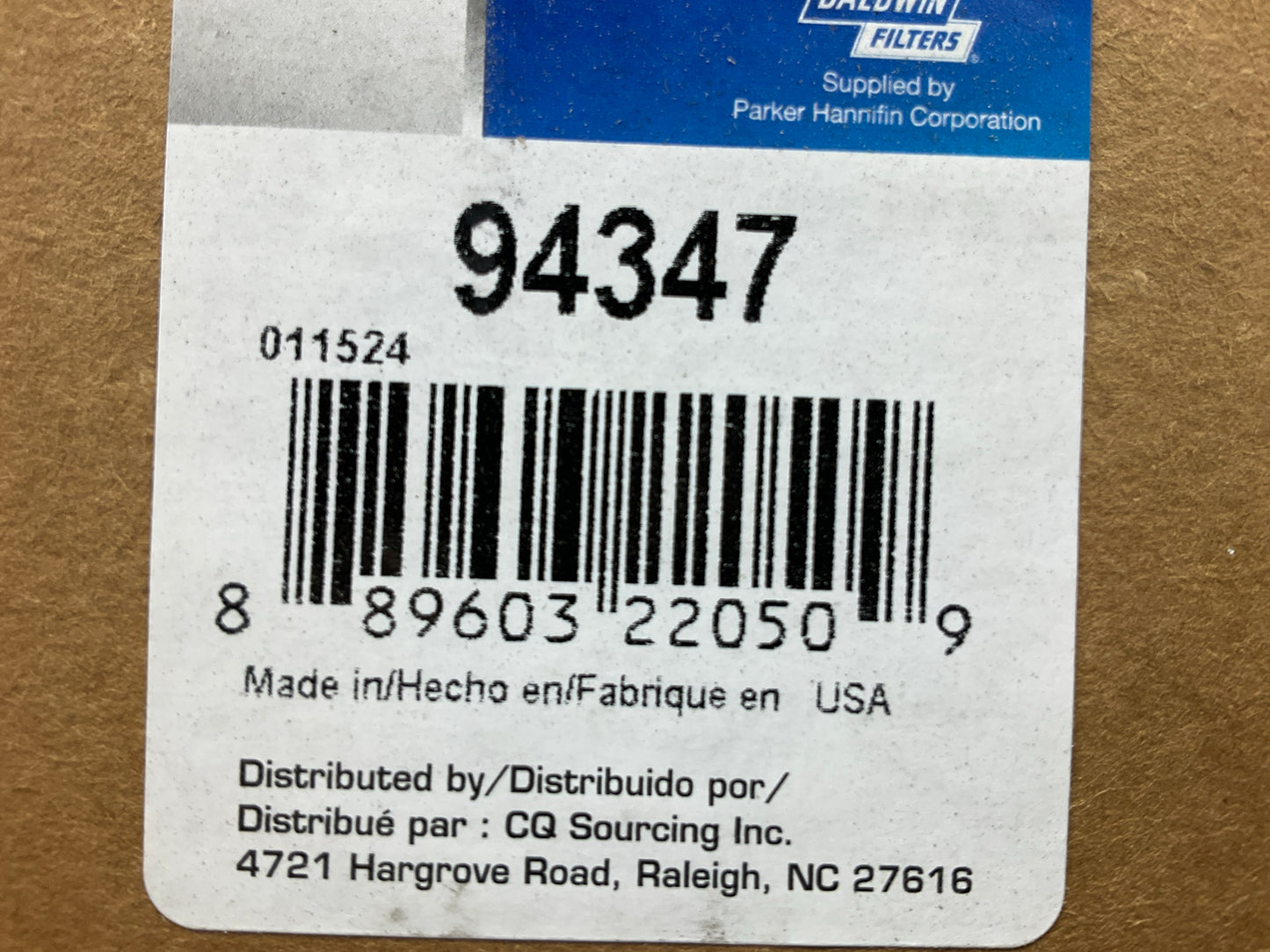 Carquest 94347 Engine Oil Filter
