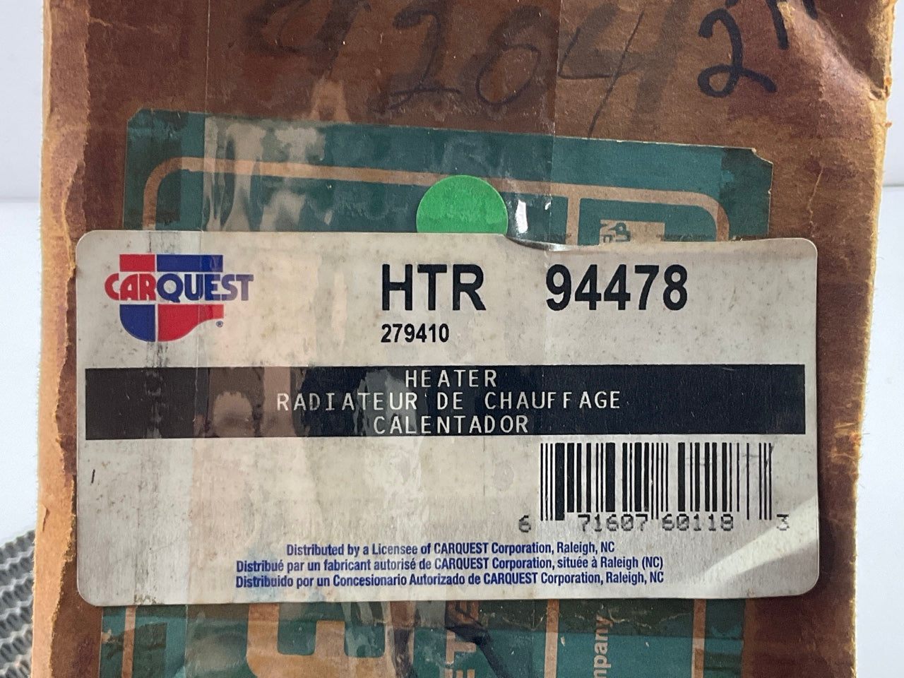 Carquest 94478 HVAC Heater Core