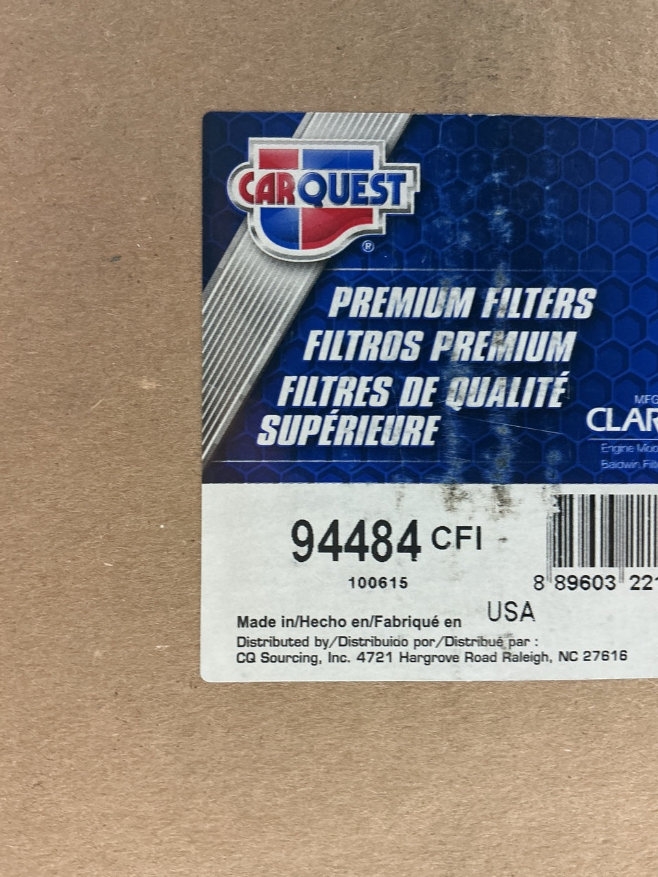 Carquest 94484 Hydraulic Filter - Replaces 104100840, PT8492, W02AP574