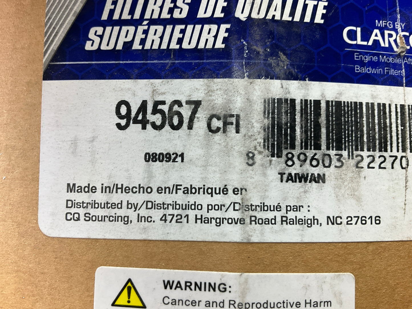 (2) Carquest 94567 Hydraulic Filter Replaces Daewoo 24749016A, Woodgate WGH1864