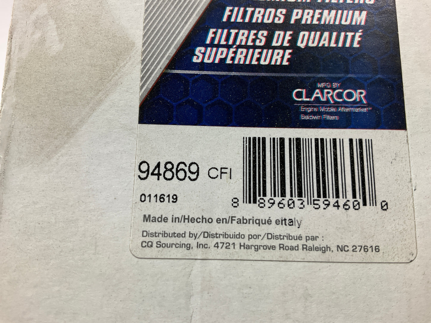 Carquest 94869 Hydraulic Air Filter Replaces AT335977, W66G10GV, PT23531MPG