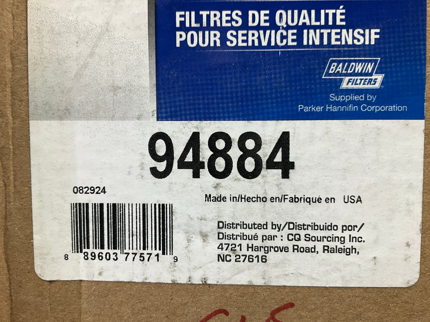 Carquest 94884 Hydraulic Filter - Replaces Wix 51729, Baldwin BT23542-MPG