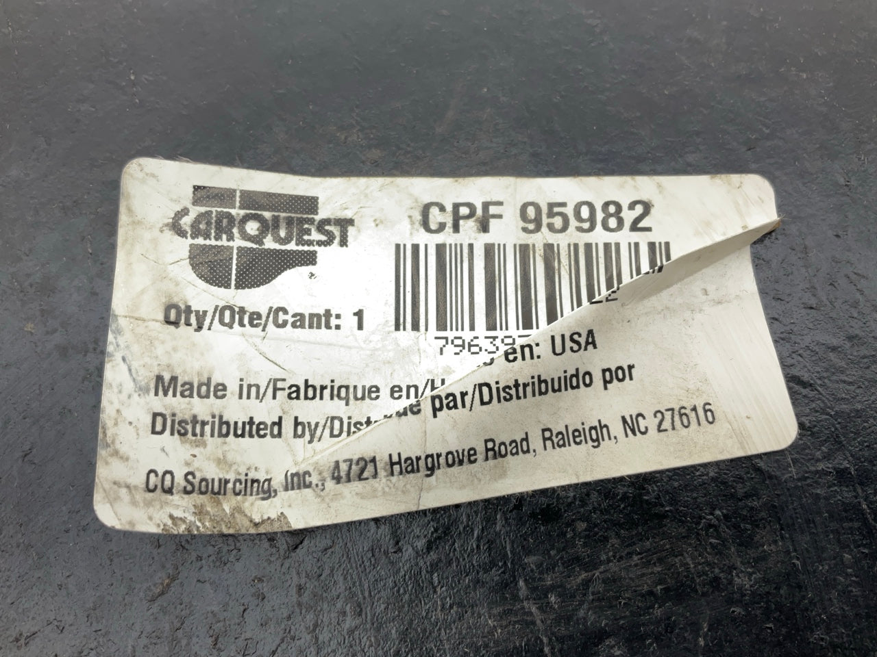 Carquest 95982 Rubber Koneta Safety Guard Mud Flap 24'' W X 36'' L X 1/2'' Thick