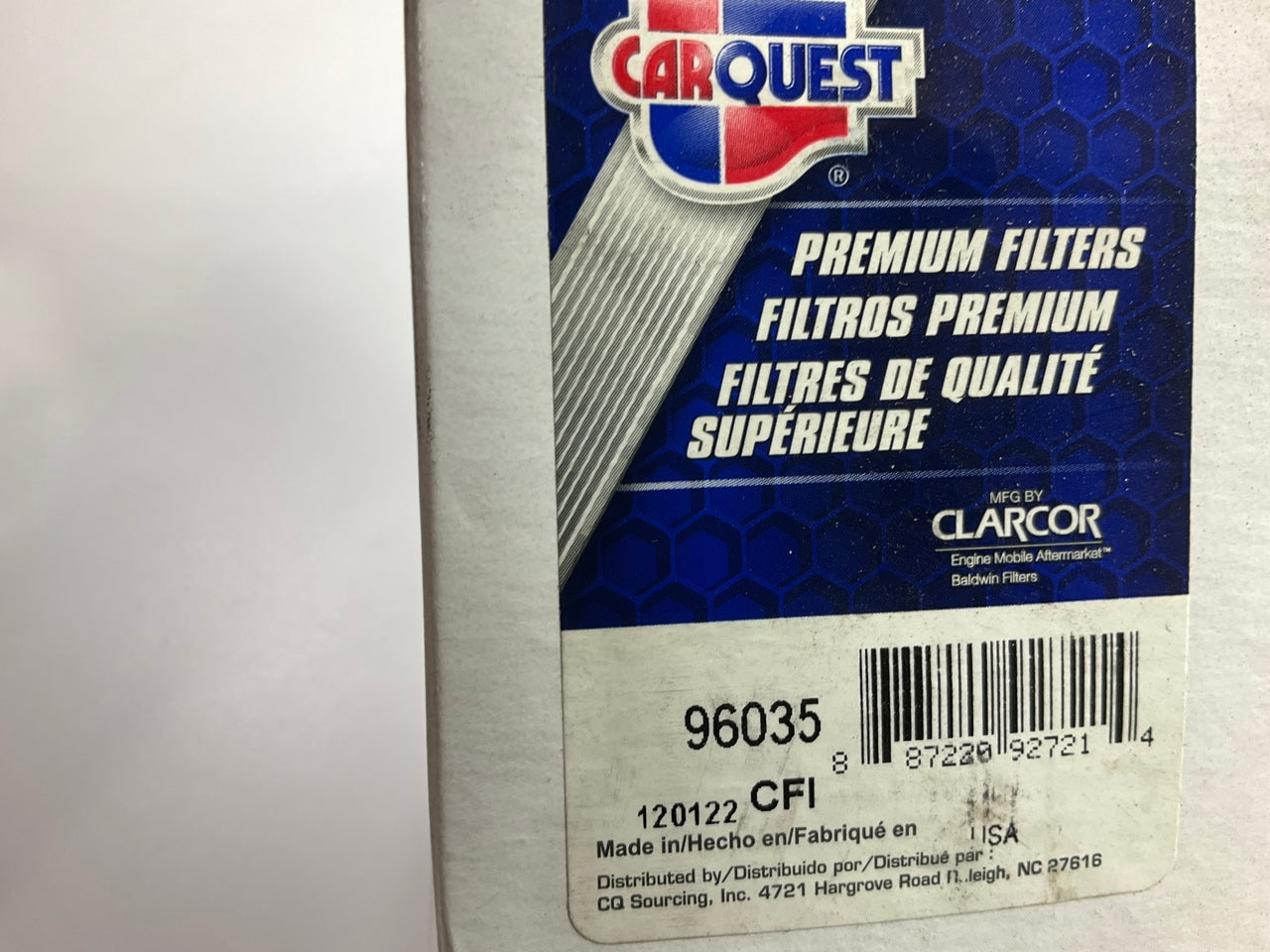 Carquest 96035 Secondary Fuel Filter For Generac MLT4060MVD W/ Mitsubishi L3