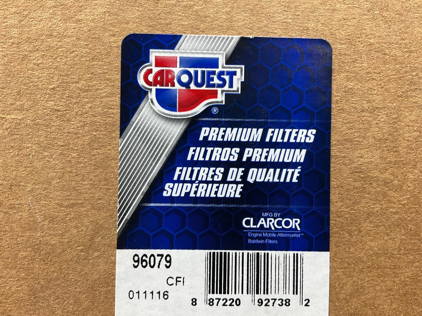 Carquest 96079 Diesel Fuel Water Separator Filter