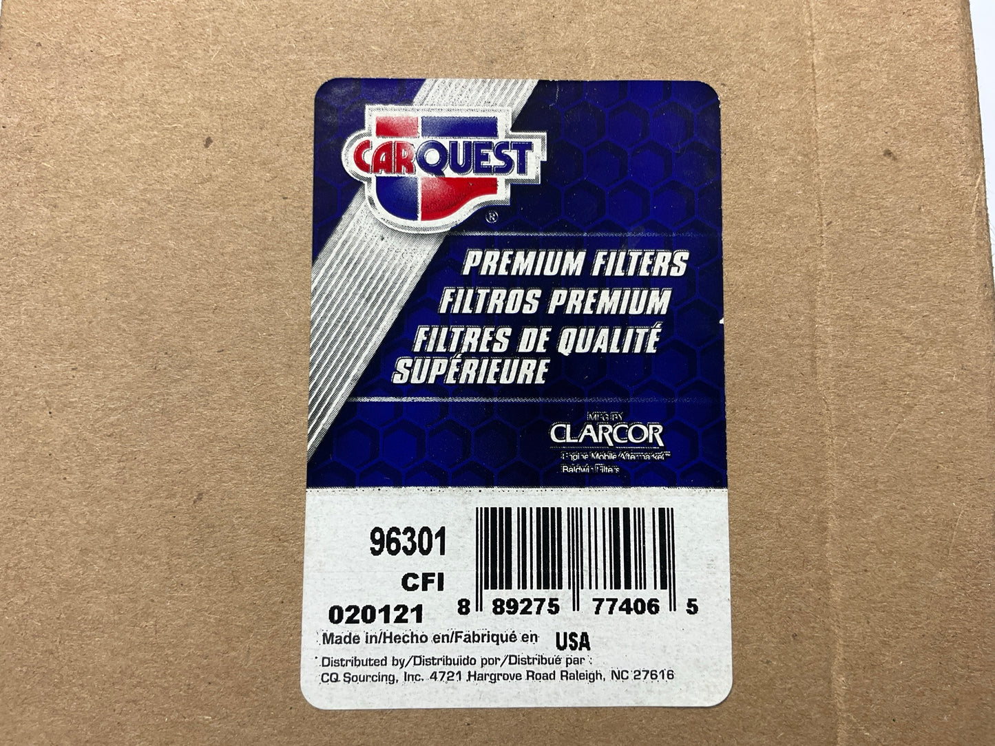 Carquest 96301 Diesel Fuel Water Separator Filter - Replaces BALDWIN BF1283SP