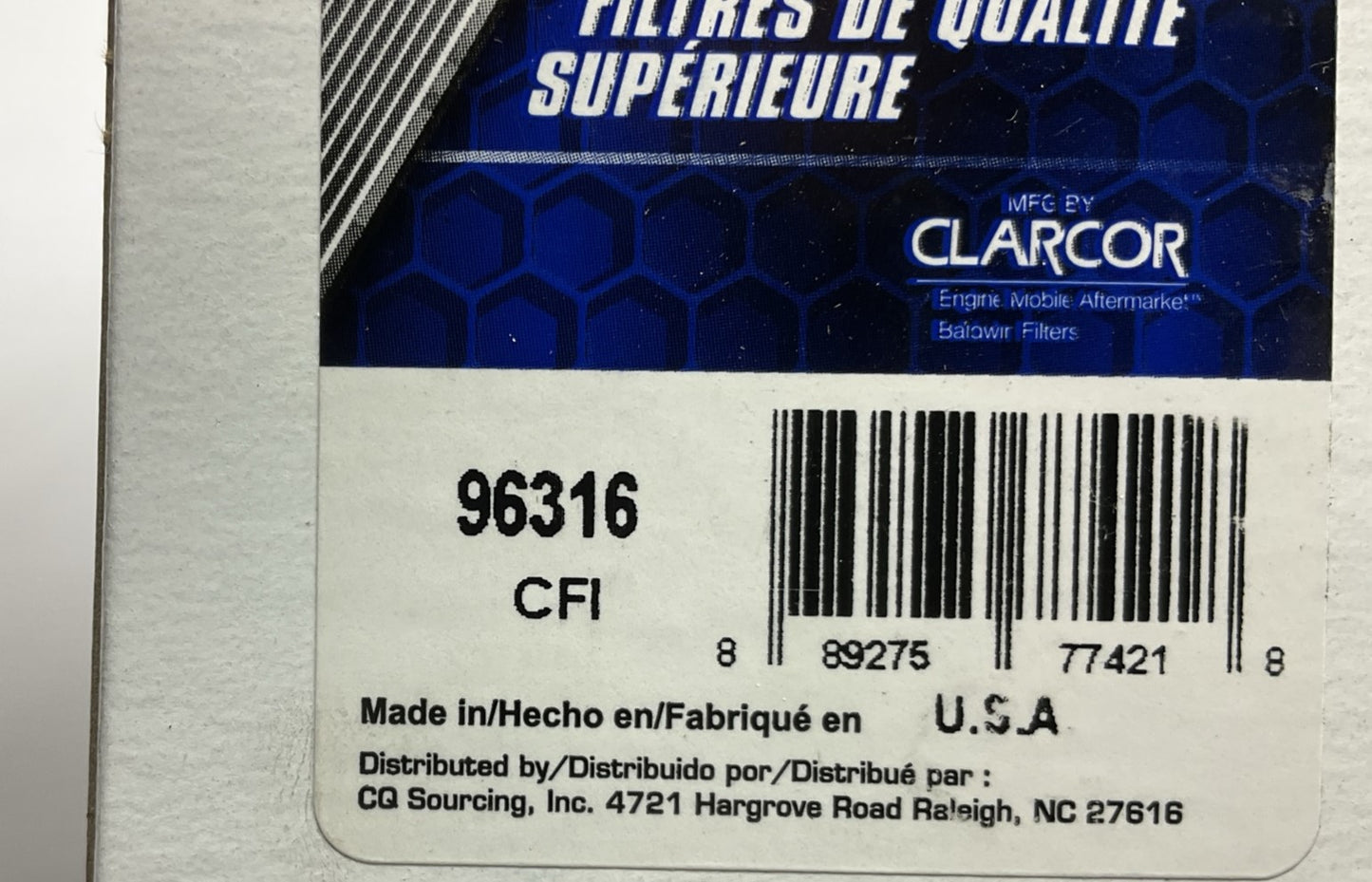 Carquest 96316 Fuel Filter - Replaces 2133943, FP587F, BF587D, FP587F, P550588