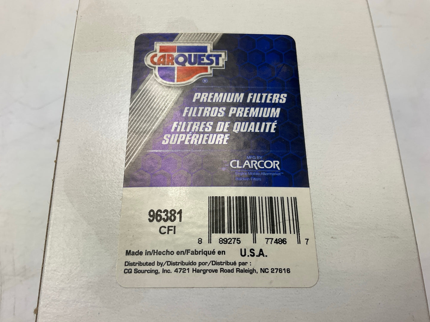 Carquest 96381 Hydraulic Filter - Replaces BT334, 150794A1, 31E90126, 104200830