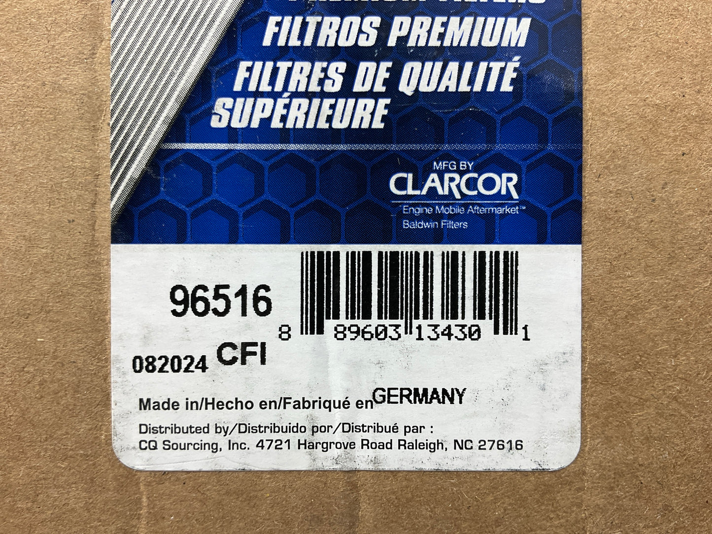 Carquest 96516 Fuel Filter Element, Replaces WF10164, 2931530, SN70296, FF5769
