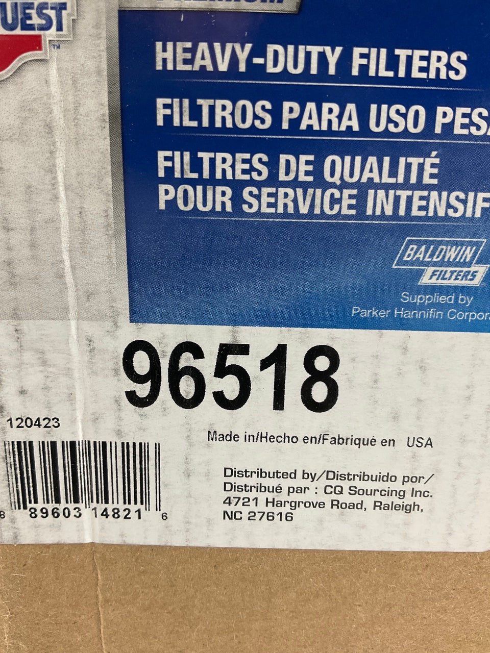 Carquest 96518 Fuel Filter Kit - Replaces A4720900451; WF10103; PF9908KIT