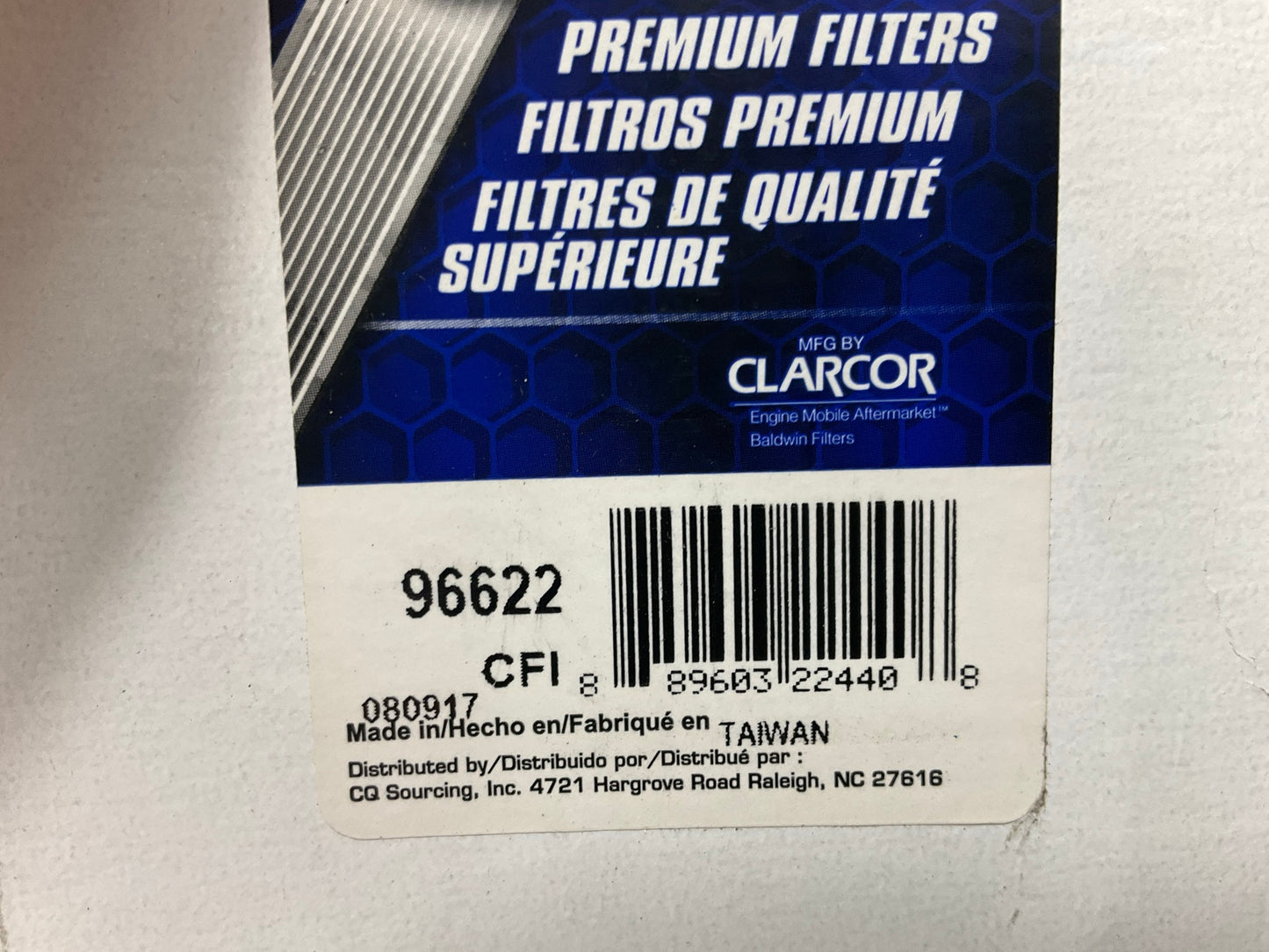 Carquest 96622 Fuel Filter - Replaces 33937, 8982035990, P502427, EF1509