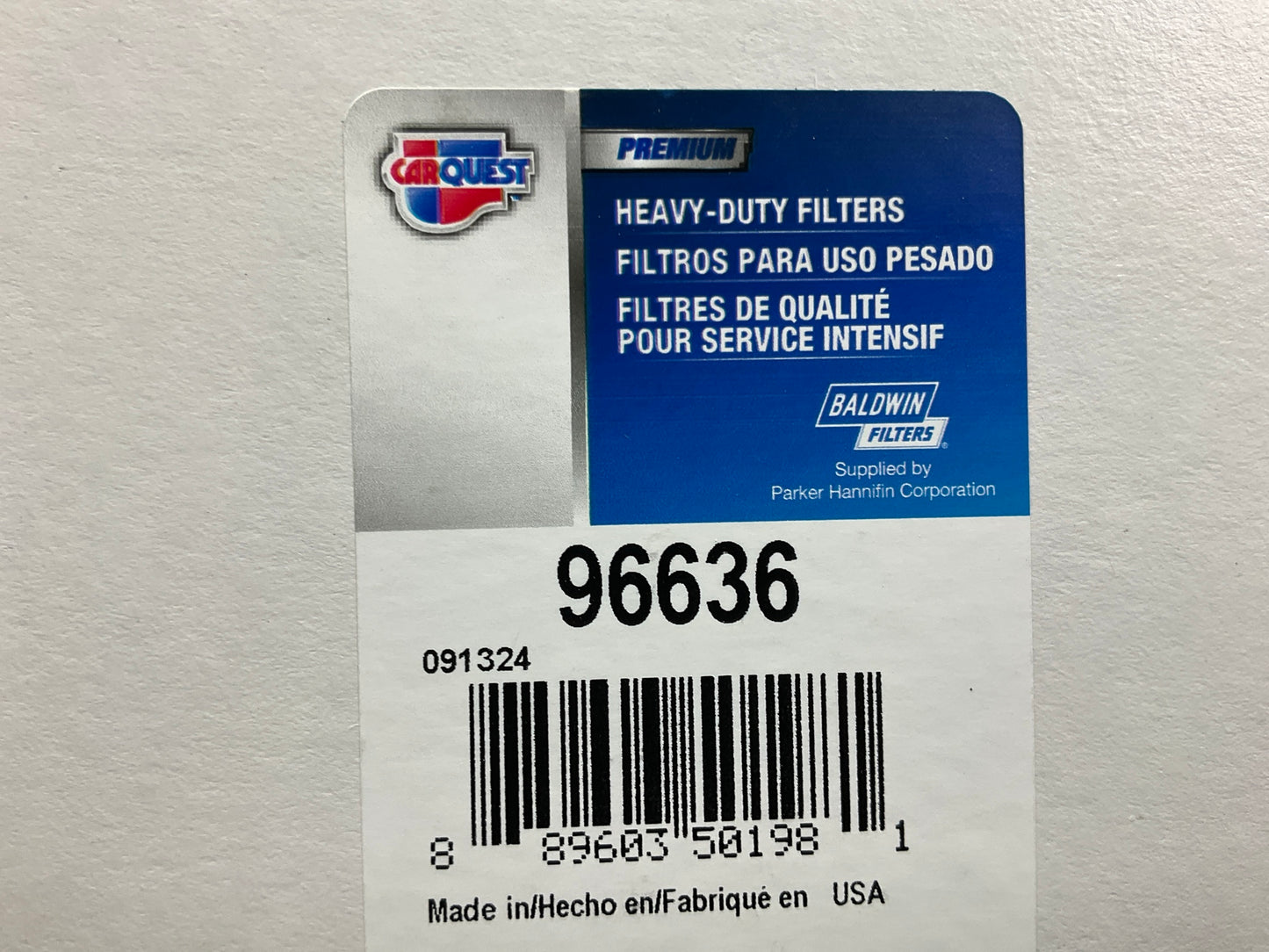 (2) Carquest 96636 Diesel Fuel Water Separator Filter - FS36401 PF9928 WF10249