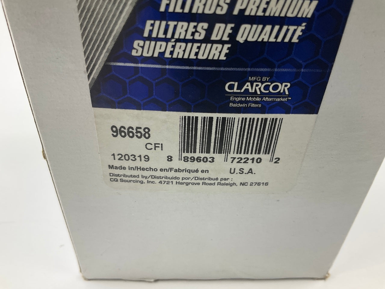 Carquest 96658 Diesel Fuel Water Separator Filter Replaces 363-5819, PF46049