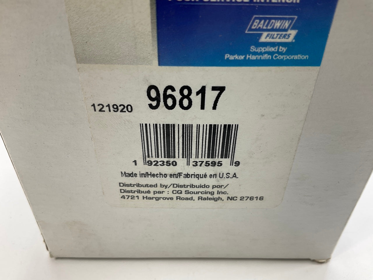 Carquest 96817 Fuel Filter - Replaces WF10369, 129A0055730, MIU802421, PF46151