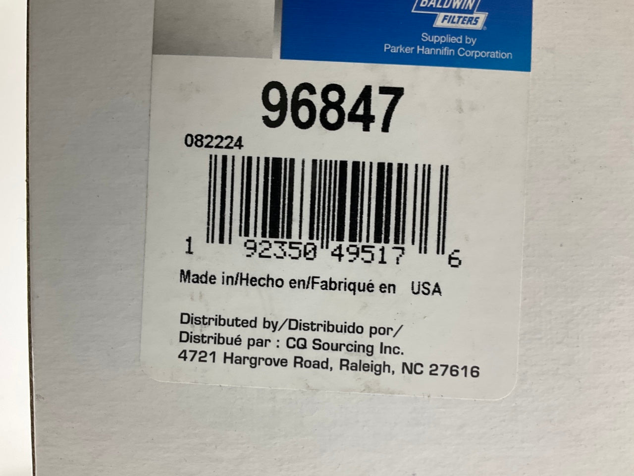 Carquest 96847 Fuel Filter For Takeuchi Loader TL10V2 TL12R2 TL6R
