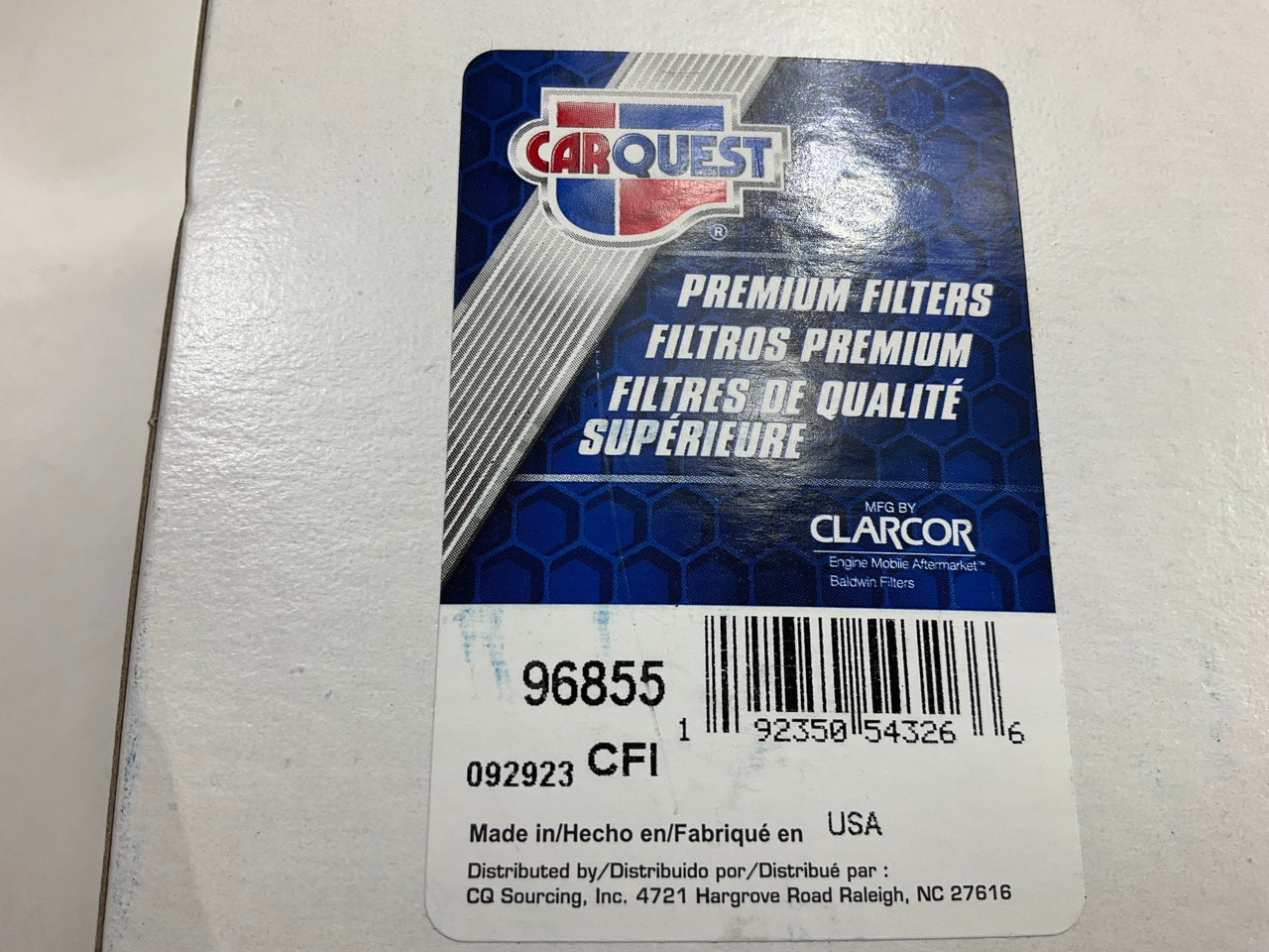(2) Carquest 96855 Fuel Water Separator Filter - BF46182O, FS20132, 21764964