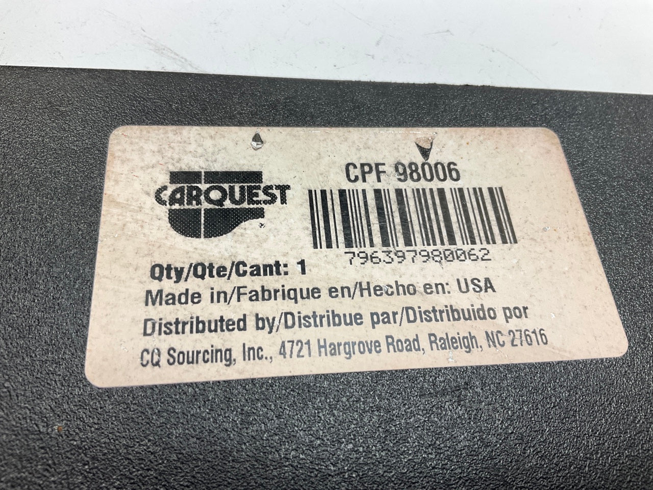(2) Carquest 98006 Black Plastic Truck Trailer Mud Flaps 24'' X 36'' X 3/16'' Thick
