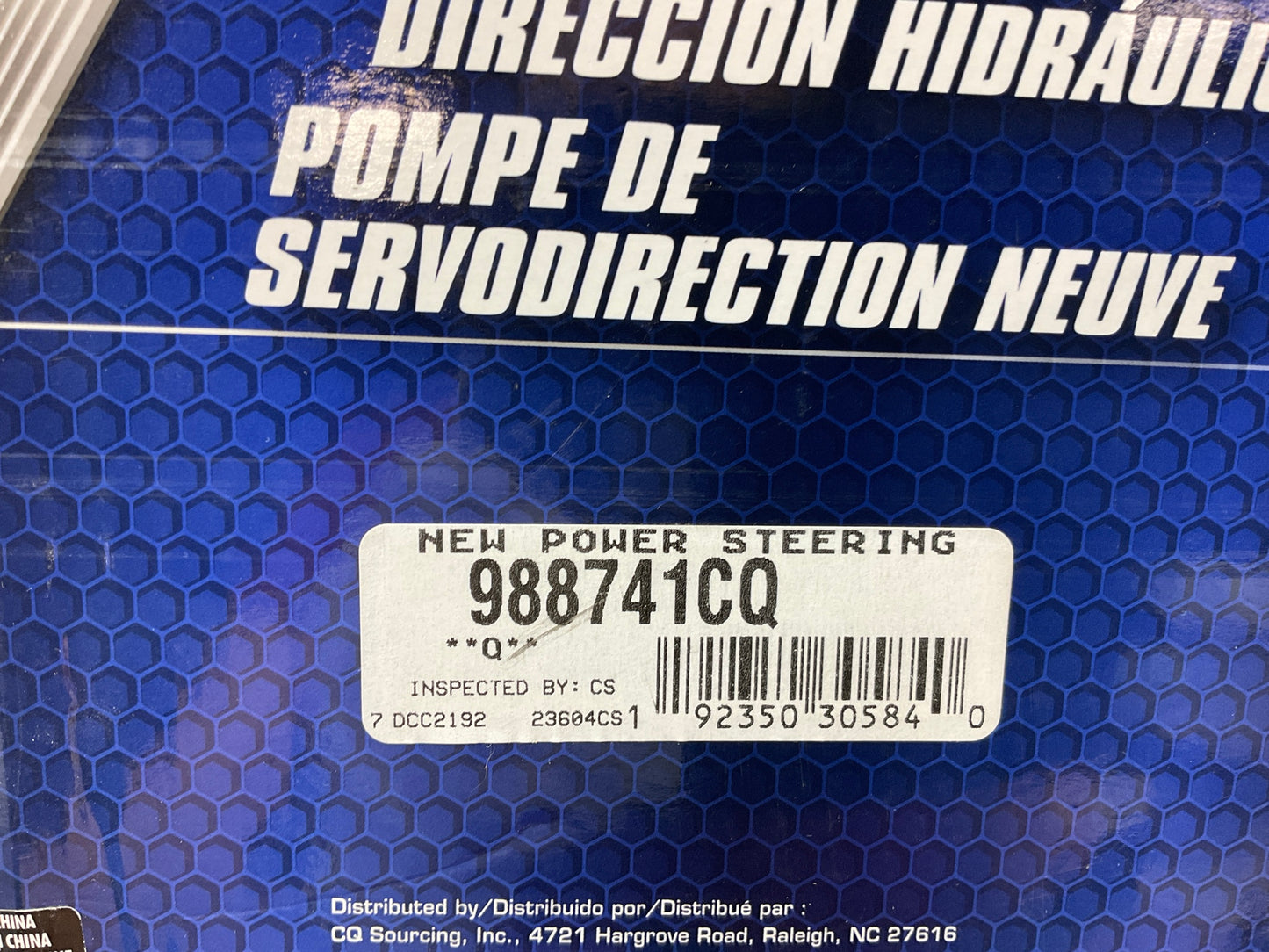 Carquest 988741CQ Power Steering Pump