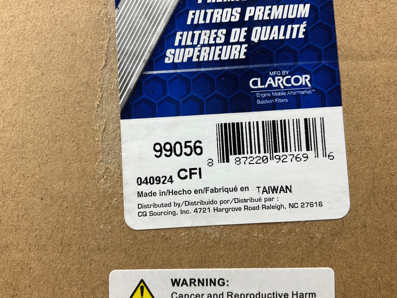 (2) Carquest 99056 Cabin Air Filter Replaces WP10034, 265-6618, PA5770