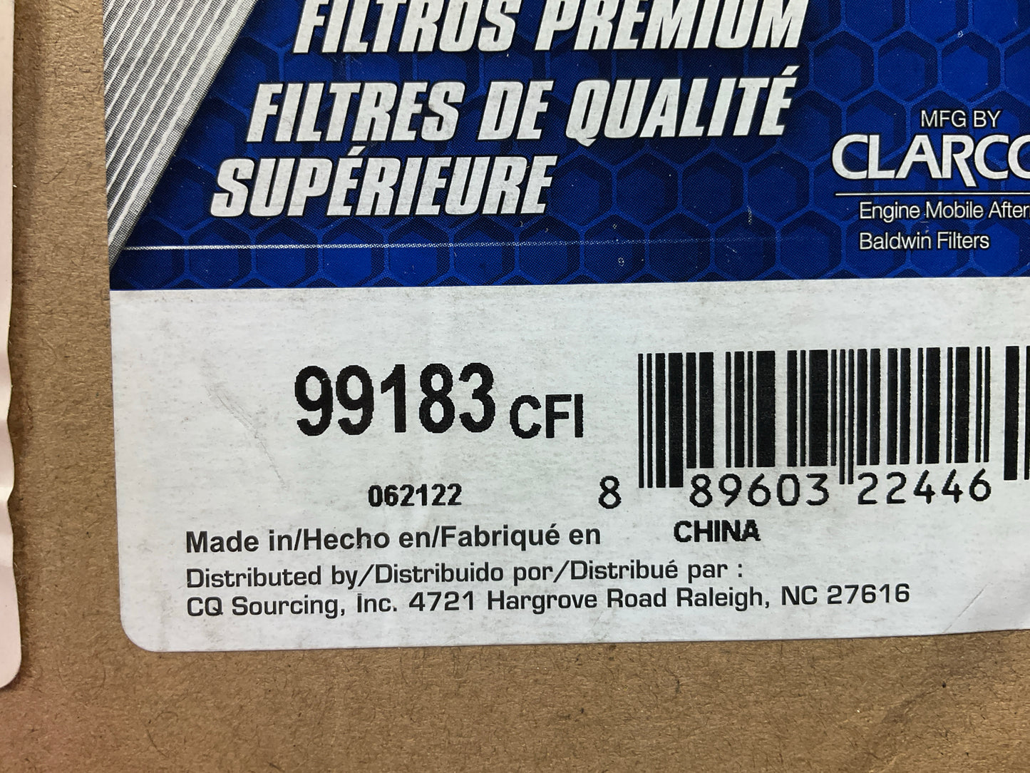 Carquest 99183 Air Brake Compressor Air Cleaner Filter Desiccant Air Dryer