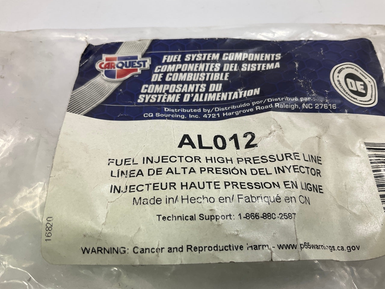 Carquest AL012 Fuel Injector High Pressure Line Cylinder # 3 03-09 Cummins 5.9L