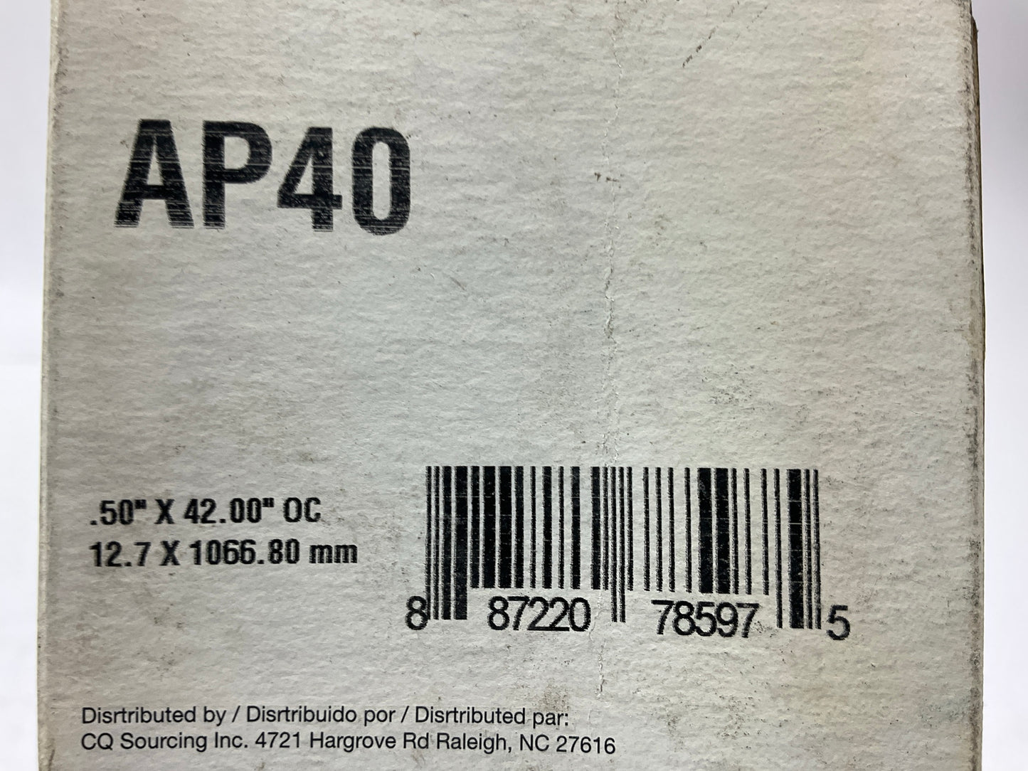 Carquest AP40 Industrial Accessory Drive Belt - 1/2'' X 42'', Made By Dayco