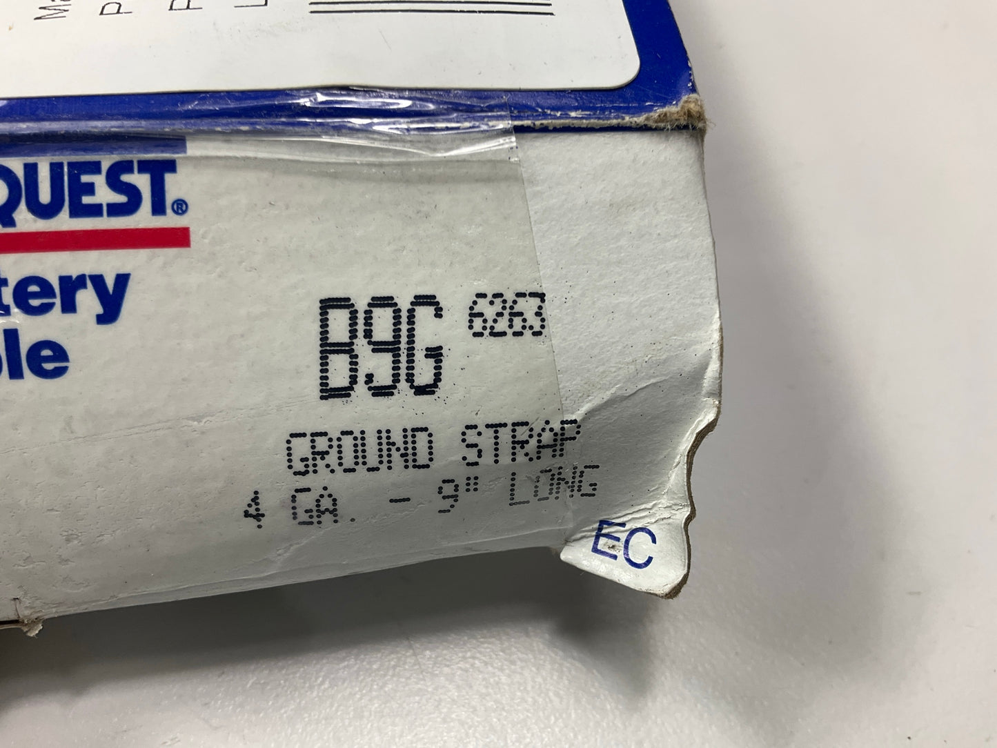 Carquest B9G Universal Ground Strap, 4 Gauge, 9'' Long