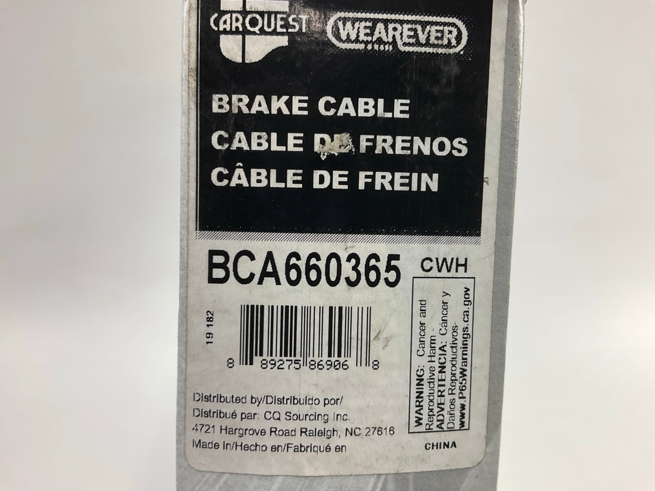 Carquest BCA660365 Intermediate Parking Brake Cable