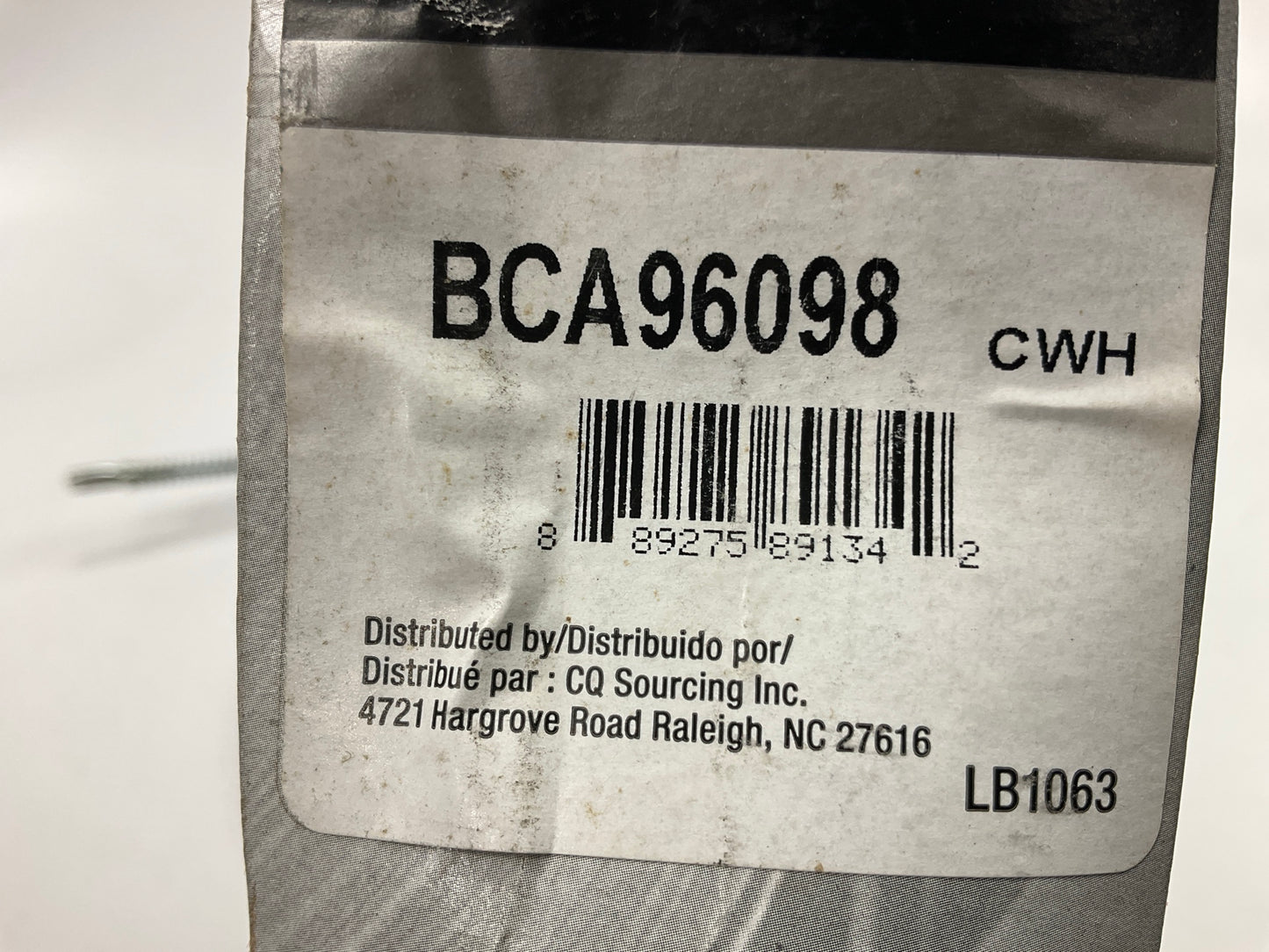 Carquest BCA96098 Rear Left Parking Brake Cable